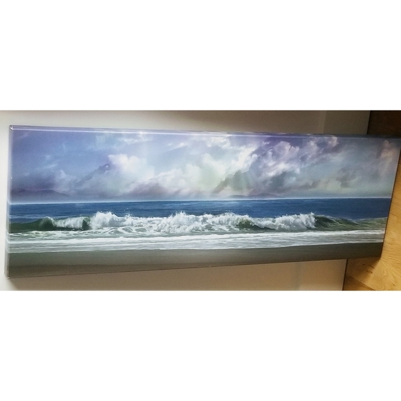Gorgeous Beach / Ocean / Sky wrapped canvas wall art - Picture 2 of 3